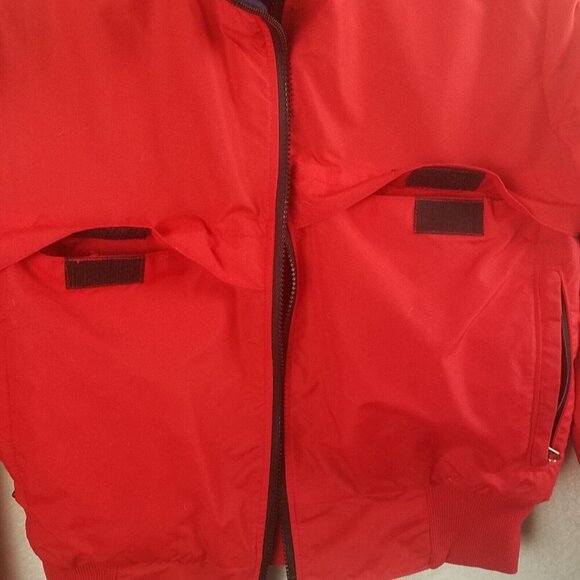 Jacket outerwear Wyoming woolens women's 8 red black woolen lining pocketed - Picture 8 of 15